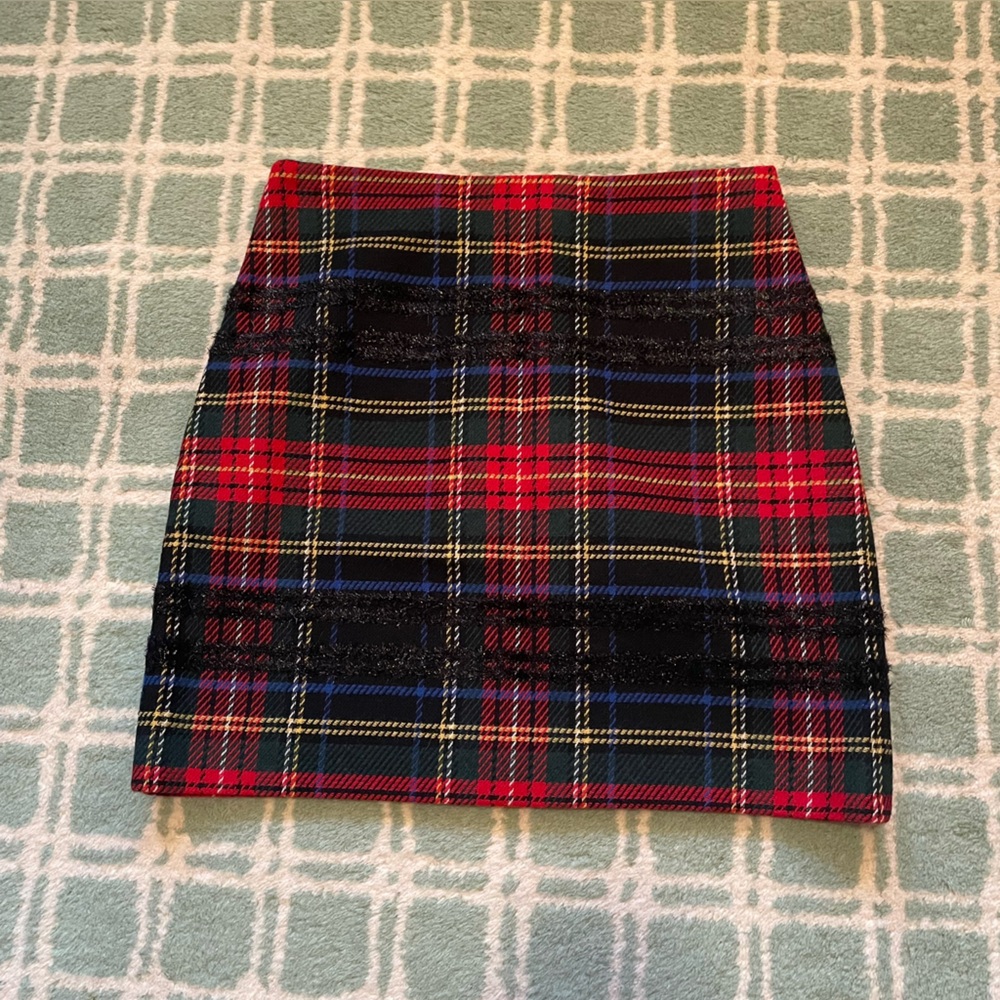 J crew wool mini skirt size 6